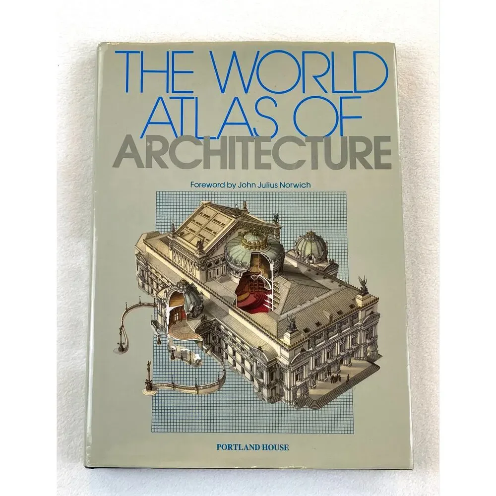 The World Atlas of Architecture Oversize Hardcover Book ISBN:0517668750 Vintage